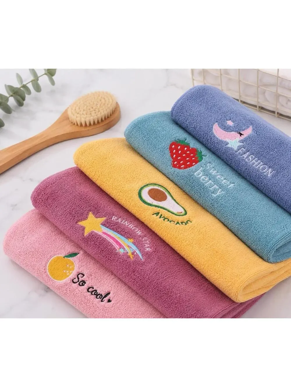 SET OF 4 ASSORTED COLOR UNISEX HAIR TOWEL MICROFIBER SUPER ABSORBENT